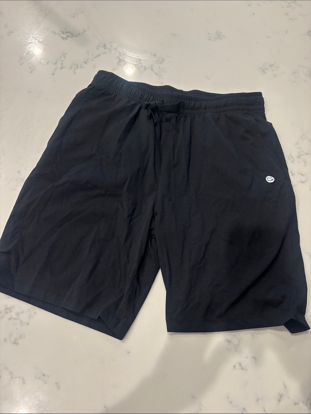 Men's G Gradual Black Athletic Shorts with Elastic Waistband